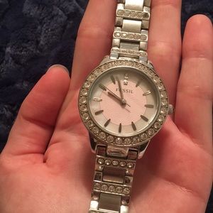 Fossil silver watch